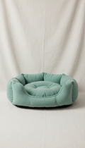 Mint Green Plush Pet Bed